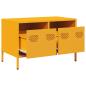 Preview: TV-Schrank Senfgelb 68x39x43,5 cm Kaltgewalzter Stahl