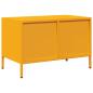 Preview: TV-Schrank Senfgelb 68x39x43,5 cm Kaltgewalzter Stahl