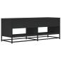 Preview: TV-Schrank Schwarz 120,5x40x46 cm Holzwerkstoff und Metall