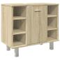 Preview: Badezimmerschrank Sonoma-Eiche 60x32x53,5 cm Holzwerkstoff