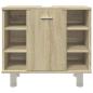 Preview: Badezimmerschrank Sonoma-Eiche 60x32x53,5 cm Holzwerkstoff