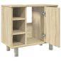 Preview: Badezimmerschrank Sonoma-Eiche 60x32x53,5 cm Holzwerkstoff