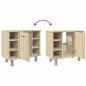 Preview: Badezimmerschrank Sonoma-Eiche 60x32x53,5 cm Holzwerkstoff