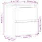 Preview: Nachttisch Altholz-Optik 30×30×40 cm Holzwerkstoff