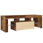 Preview: TV-Schrank mit LED Altholz-Optik 120x36,5x40 cm Holzwerkstoff