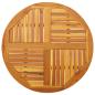 Preview: ARDEBO.de - Tischplatte Ø90x2,2 cm Rund Massivholz Akazie