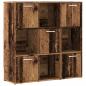 Preview: Bücherregal Altholz-Optik 90x28x90 cm Holzwerkstoff