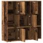 Preview: Bücherregal Altholz-Optik 90x28x90 cm Holzwerkstoff