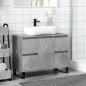 Preview: Waschbeckenunterschrank Betongrau 80x33x60 cm Holzwerkstoff