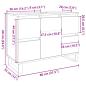 Preview: Waschbeckenunterschrank Betongrau 80x33x60 cm Holzwerkstoff