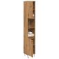 Preview: ARDEBO.de - Badschrank Artisan-Eiche 30x30x190 cm Holzwerkstoff