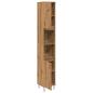 Preview: Badschrank Artisan-Eiche 30x30x190 cm Holzwerkstoff