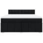 Preview: Boxspringbett mit Matratze Schwarz 180x200 cm Stoff
