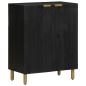 Preview: ARDEBO.de - Sideboard Schwarz 60x33x75 cm Holzwerkstoff