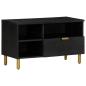 Preview: ARDEBO.de - TV-Schrank Schwarz 80x33x46 cm Holzwerkstoff