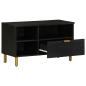 Preview: TV-Schrank Schwarz 80x33x46 cm Holzwerkstoff