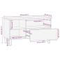 Preview: TV-Schrank Schwarz 80x33x46 cm Holzwerkstoff