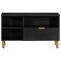 Preview: TV-Schrank Schwarz 80x33x46 cm Holzwerkstoff