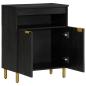 Preview: Sideboard Schwarz 60x33x75 cm Holzwerkstoff