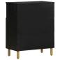 Preview: Sideboard Schwarz 60x33x75 cm Holzwerkstoff