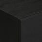Preview: Nachttisch Schwarz 50x33x60 cm Holzwerkstoff