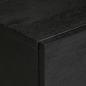 Preview: Nachttisch Schwarz 40x33x46 cm Massivholz Mango