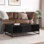 Preview: Couchtisch Schwarz 100x57x35 cm Holzwerkstoff und Metall