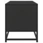 Preview: TV-Schrank Schwarz 80x34,5x40 cm Holzwerkstoff und Metall