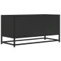 Preview: TV-Schrank Schwarz 80x34,5x40 cm Holzwerkstoff und Metall