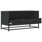 Preview: TV-Schrank Schwarz 80x34,5x40 cm Holzwerkstoff und Metall