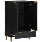 Preview: Highboard Schwarz 60x33x100 cm Holzwerkstoff