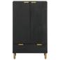 Preview: Highboard Schwarz 60x33x100 cm Holzwerkstoff