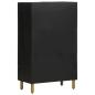 Preview: Highboard Schwarz 60x33x100 cm Holzwerkstoff