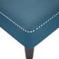 Preview: Chaiselongue mit Kissen und Rechter Armlehne Blau Samt