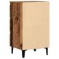 Preview: Nachttisch mit Metallbeinen Altholz-Optik 40x35x69 cm
