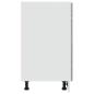 Preview: Schubunterschrank Betongrau 80x46x81,5 cm Holzwerkstoff