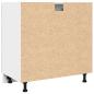 Preview: Schubunterschrank Betongrau 80x46x81,5 cm Holzwerkstoff