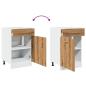 Preview: Schubunterschrank Artisan-Eiche 50x46x81,5 cm Holzwerkstoff
