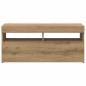 Preview: TV-Schrank mit LED-Leuchten Artisan-Eiche 90x35x40 cm