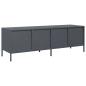 Preview: TV-Schrank Anthrazit 135x39x43,5 cm Kaltgewalzter Stahl