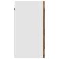 Preview: Hängeschrank Glas Altholz-Optik 40x31x60 cm Holzwerkstoff