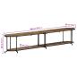 Preview: TV-Regal 200x42x40 cm Altholz Massiv