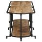 Preview: TV-Regal 200x42x40 cm Raues Mangoholz