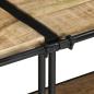 Preview: TV-Regal 200x42x40 cm Raues Mangoholz