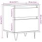 Preview: Nachttische 2 Stk. Altholz-Optik 40x35x50 cm Holzwerkstoff