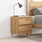 Preview: Nachttisch Artisan-Eiche 40x35x50 cm Holzwerkstoff