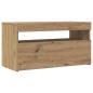 Preview: TV-Schrank mit LED-Leuchten Artisan-Eiche 75x35x40 cm