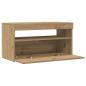 Preview: TV-Schrank mit LED-Leuchten Artisan-Eiche 75x35x40 cm
