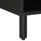 Preview: TV-Schrank Schwarz 80x33,5x46 cm Raues Mangoholz