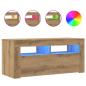 Preview: TV-Schrank mit LED-Leuchten Artisan-Eiche 90x35x40 cm